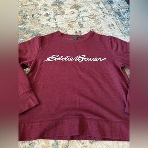 Eddie Bauer Maroon Crewneck Sweatshirt